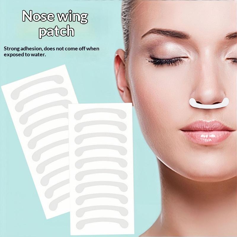 10Pcs Invisible Nose Shrink Patch Shrinking Nose Wing Stickers Beauty Strip