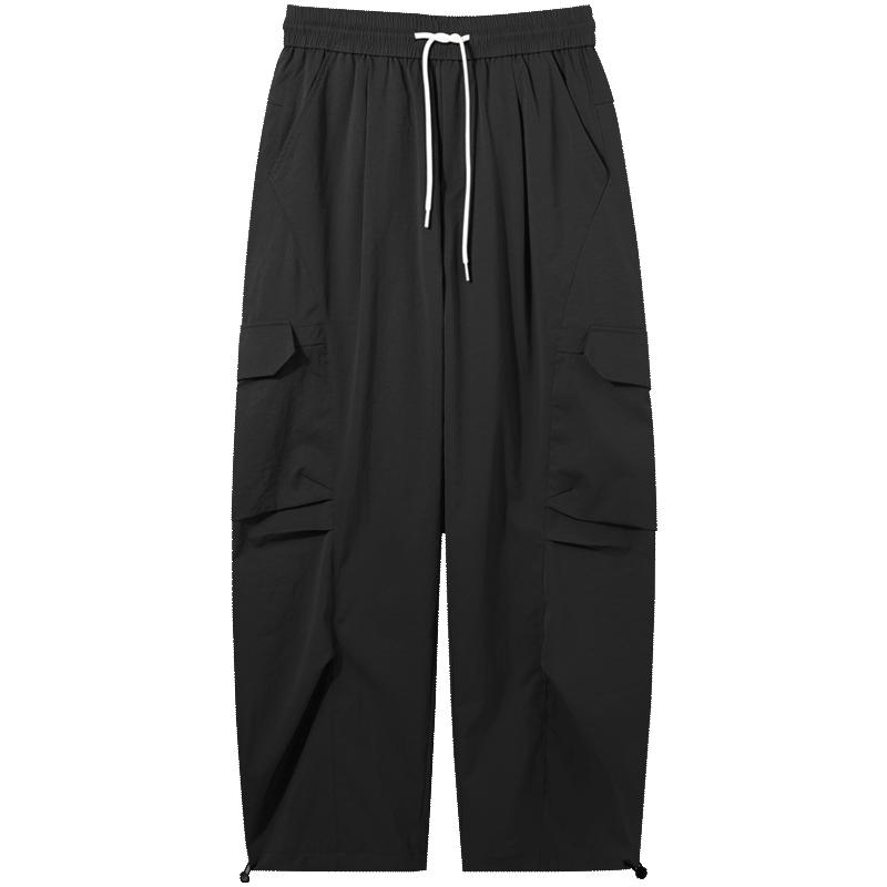 Workwear outdoor sports multi bag straight tube hanging thin men's casual pants