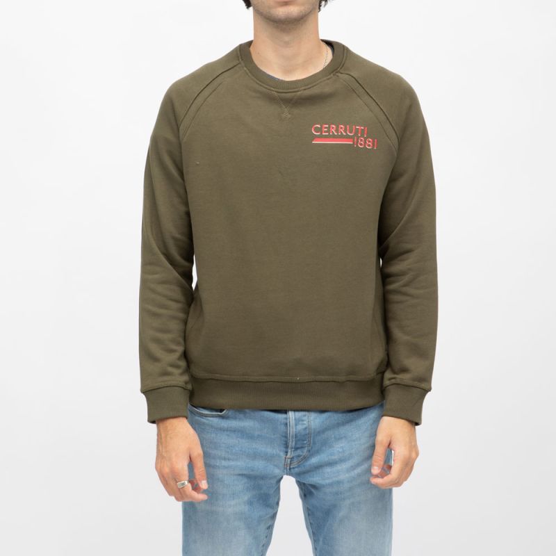 Свитшот с длинными рукавами и круглым вырезом с принтом логотипа coda Мужской CERRUTI