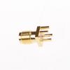 10Pcs Sma Female Jack Pcb Edge Mount Solder 0.062'' Rf Adapter Connector