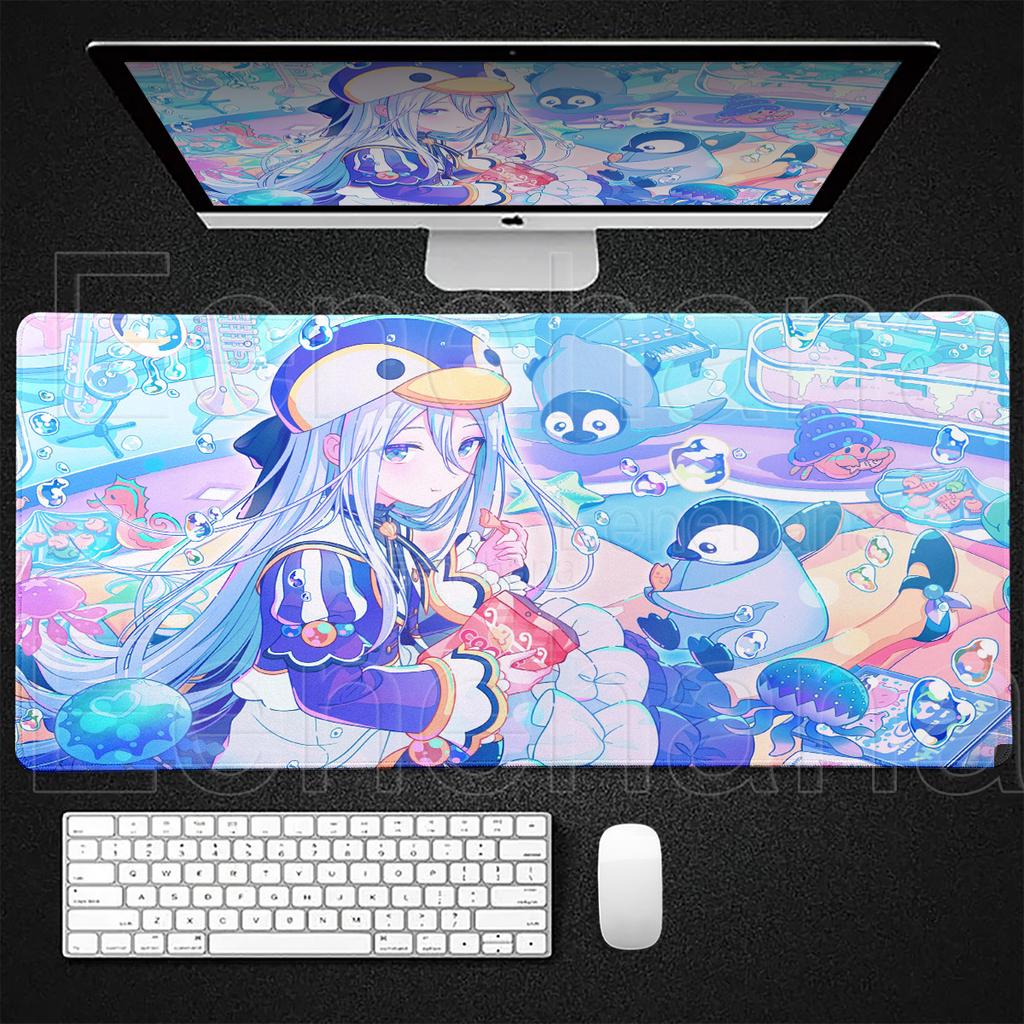 Игровой коврик для мыши Anime Project Sekai PJSK XXL 40x90 см Кавайный коврик для мыши Расширенный коврик для стола для ПК и игровой клавиатуры Большие милые аксессуары для геймеров