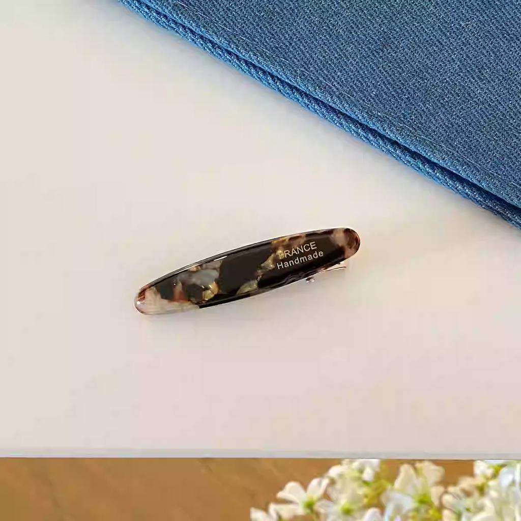 Handmade Acetate Duckbill Hair Clips Korean Style Vintage Minimalist Side Bang Clips Premium Summer Accessories For Women