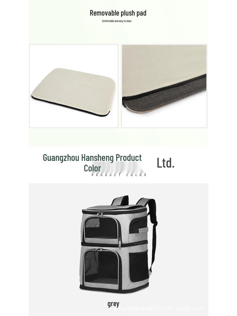 Ханбок Двухслойный Рюкзак для Питомцев Большого Пространства для Кошек - Идеально для Прогулок