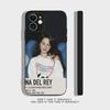 Чехол из прозрачного силикона с изображением певицы Lana-w-Del-R-Rey для iPhone 17,16,15,14,13,12,11,Pro,Max,Mini,XS,X,8,Plus Ударопрочный Черный Чехол