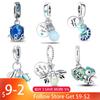 Fits S925 Original Bracelets Chameleon Luminous Firefly Butterfly Silver S925 Charms Beads Fine DIY Jewelry Making Gift