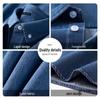 Mark Fairwhale Men's Pure Cotton Blue Denim Long Sleeve Shirt