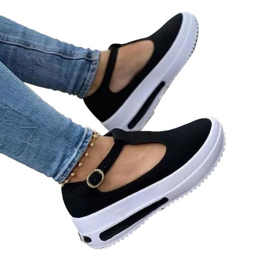 1 пара износостойких женских сандалий с круглой головкой, носимые повседневные женские туфли на платформе