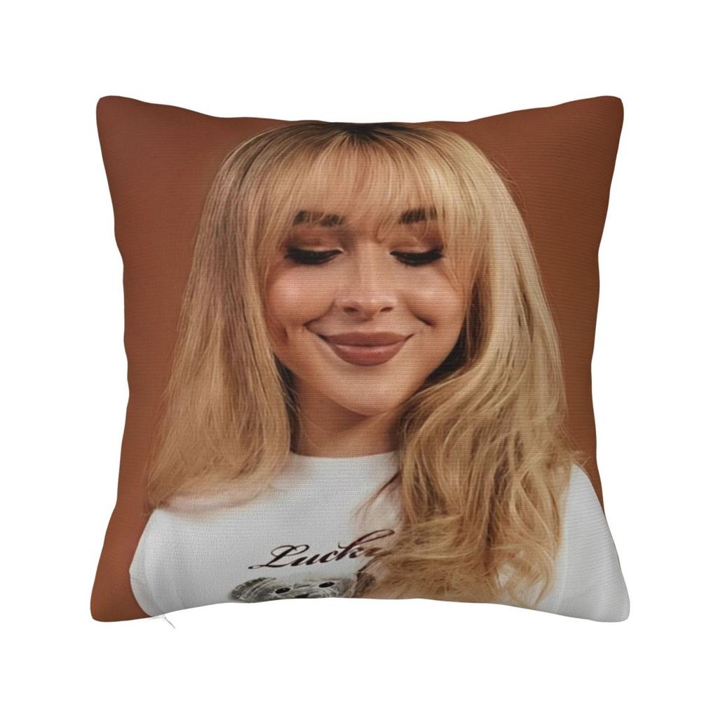 Singer Sabrina Carpenter Pillowcase Polyester Cushion Cover Decorative Pop Music Throw Pillow Case Cover Home Dropshipping 18'