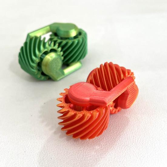 3D Printed Fidget Spinner Toy Anxiety Stress Relief Gear Spinner Sensory Toys Portable Travel Focus Enhancing Office Fidget Gear Toy