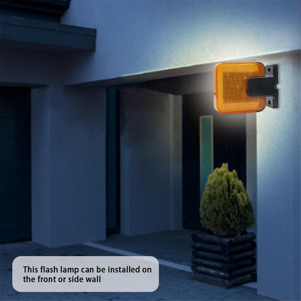 Universal 12V-265V Outdoor Electric Gate Security Strobe Warning Light Gate Accessories Security Flash Light Lamp Alarm for Gate