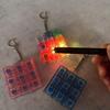 Clear Clicker Decompression Fidget Keychain Colorful Keycap Button Finger Clicker Toys  Boys Girls