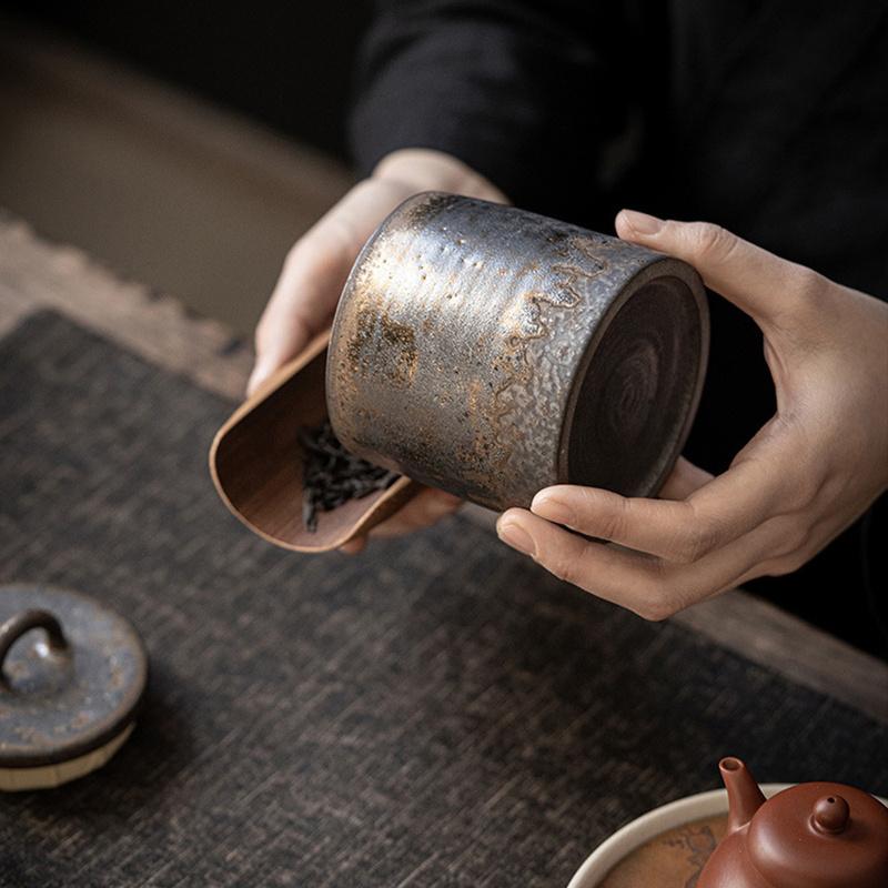 Керамическая герметичная банка для чая, маленькая коробка для чая, переносная банка для хранения чая, контейнер для конфет, контейнер для еды, органайзер для чая, декоративная банка
