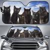 Car Visor Funny Selfie Cat Car Windshield Sun Visor Uv Protection