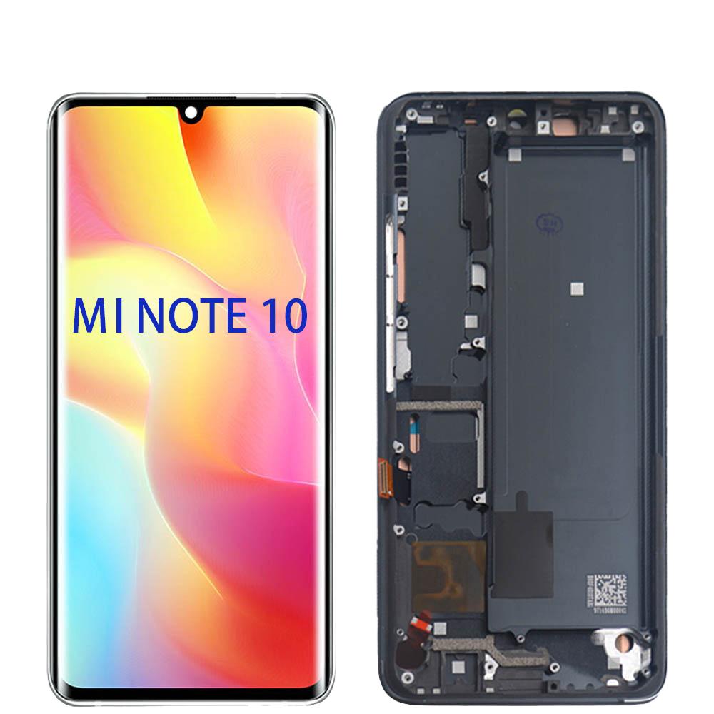 Оригинальный новый AMOLED-экран LCD-панель с дигитайзером для мобильного телефона Mi Note 10 Lite/CC9 Pro Яркость 350-400 кд 3 месяца