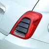 For Fiat 500 Abarth 595 695 2016-2024 ABS Carbon Fiber/Black Rear Tail Light Cover Decorative Sticker Car Exterior Accessories