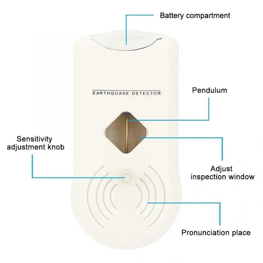 Детектор P-волны землетрясения Получите раннее предупреждение о надвигающемся землетрясении Сигнализация землетрясения Детектор землетрясения для домашнего офиса