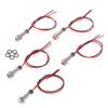 P67 Waterproof 6mm Led Metal Warning Indicator Light 3v 5v 6v 12v 24v 220v