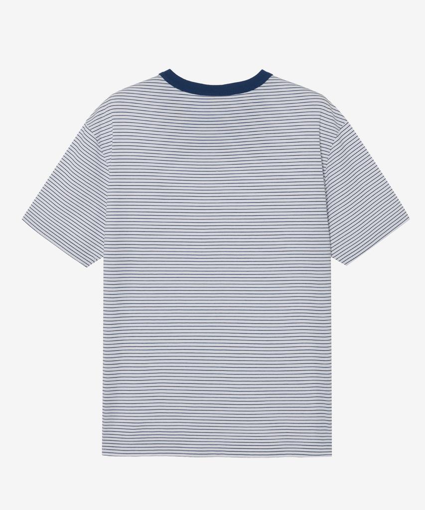 MINDBRIDGE [Collins] Cool Pin Stripe Oversized T-Shirt - 2 Colors