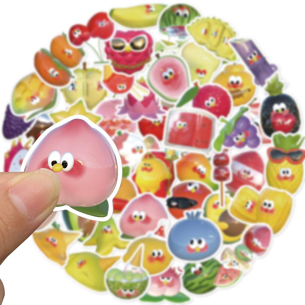 50 Cartoon Fruit Family Graffiti Stickers Decorate Guitar Suitcase DIY Creative Waterproof Stickers