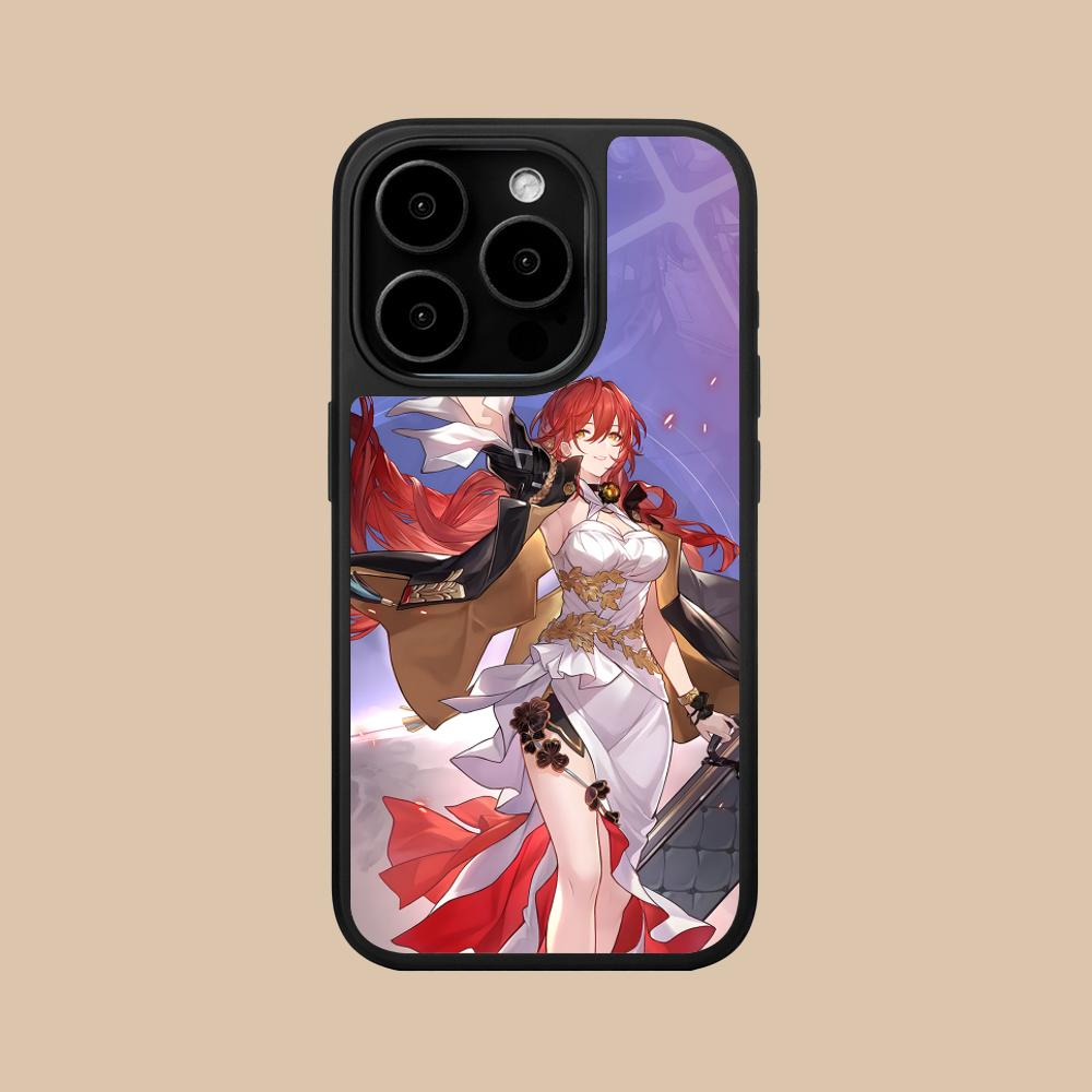 HSR Himeko Матовая поверхность Чехол для мобильного телефона для iPhone 17 16 15 14 13 12 11 Air Pro Max Plus Цветная крышка