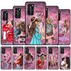 Черный чехол для Huawei P Smart Z P30 Y6 P40 Lite E Y7 P20 Pro Y6p Y8p Y9 2019 Y8s ТПУ чехол для телефона девушка ребенок супер мама женщина