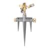Garden Sprinkler 360 Degree Rotating 49FT Spray Distance Brass Nozzle NH 3 4 in Spike Base Sprinkler for Yard Orchard