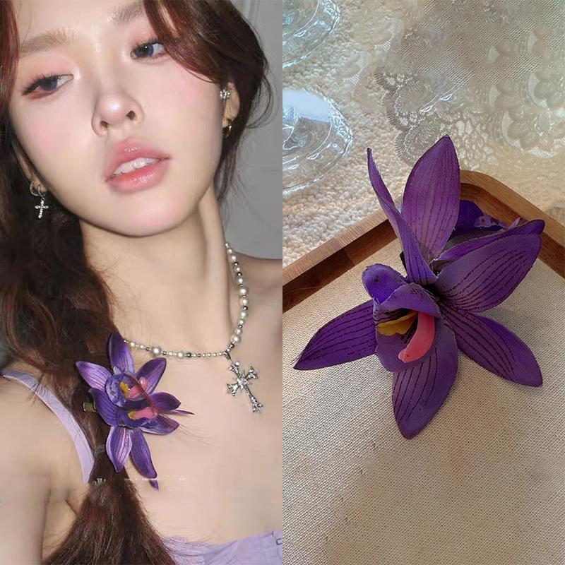 Имитация орхидеи заколки для волос богемные свадебные заколки для волос шпильки заколка для свадебных волос аксессуары