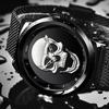LIGE Brand New Style 3D Skull Men Watch Gift Steel Mesh Waterproof Military Male Sport Punk Quartz W