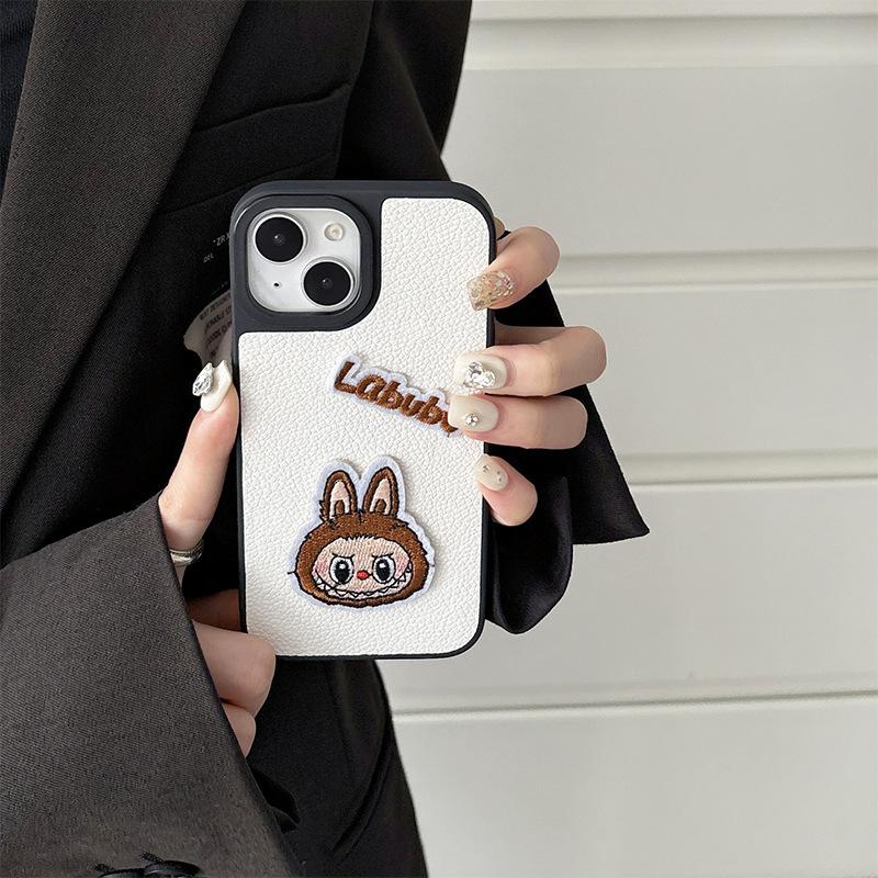 For IPhone 17 Promax Little Cloth Rabbit Phone Case for Apple 16 Leather Hard Case 14 Light Luxury 15 Women's New Style