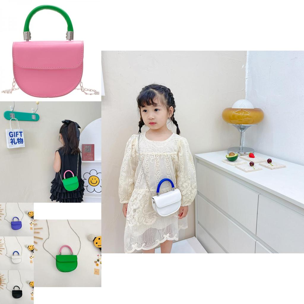 Trendy Mini Pu Chain Shoulder Bag For Stylish Girls In Various Colors Ideal For Kids