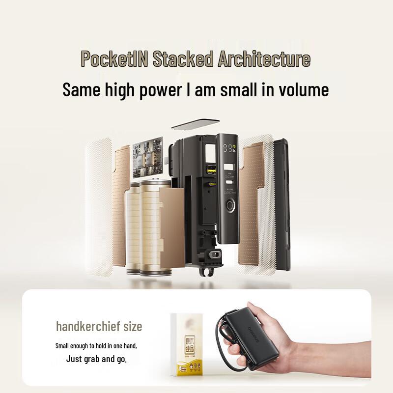 Baseus 3-в-1 GaN Power Bank Зарядное устройство 67 Вт 10000 мАч