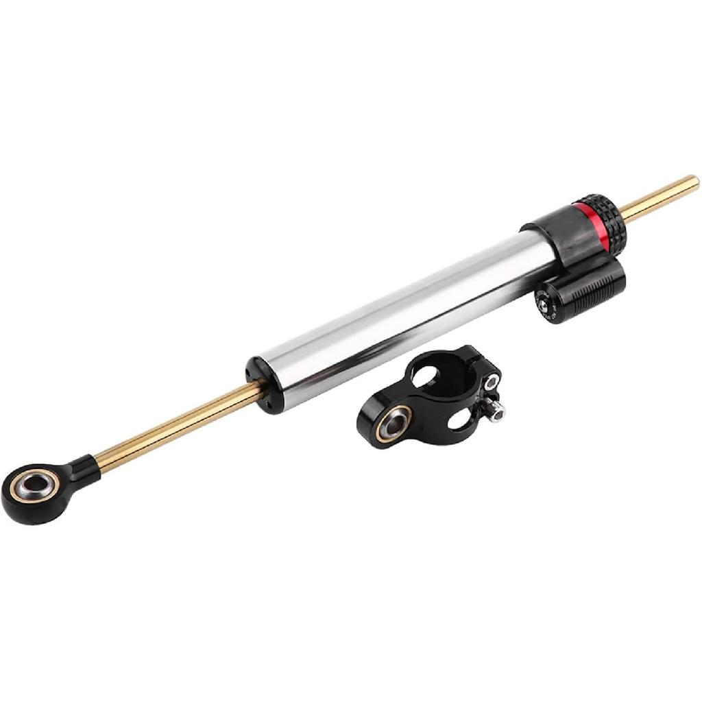 Motorcycle Steering Damper, Aluminum Universal Motorcycle Steering Damper Stabilizer for MT10 MT 07 MT09 Long Type