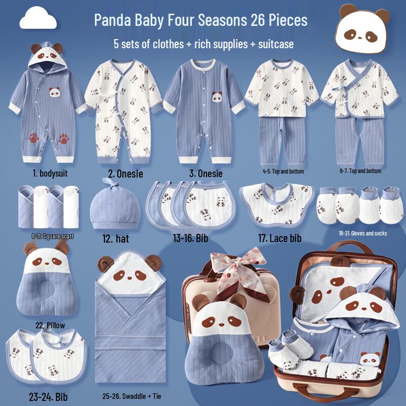 INSAHO Подарочный набор для новорожденного из чистого хлопка