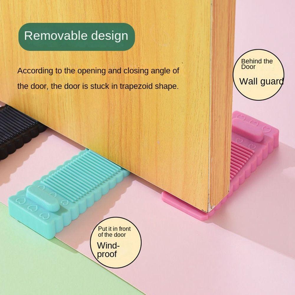 PVC Door Stopper Safety Doorstop Creative Floor Holder Bedroom
