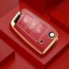 New TPU Car Flip Key Case Cover Shell for VW Volkswagen Golf 7 MK7 Tiguan MK2 for Seat Ateca Leon FR Ibiza Skoda Octavia Kodiaq