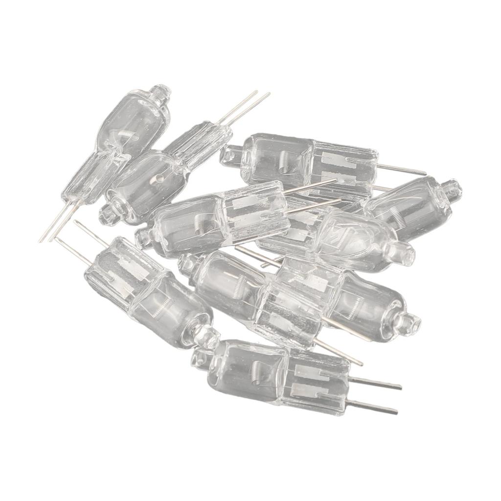 10 шт. Галогенные лампы G4 12V 5W/10W/20W/30W/50W Галогенная лампа 2-контактная Лампа для аромалампы Запасные части