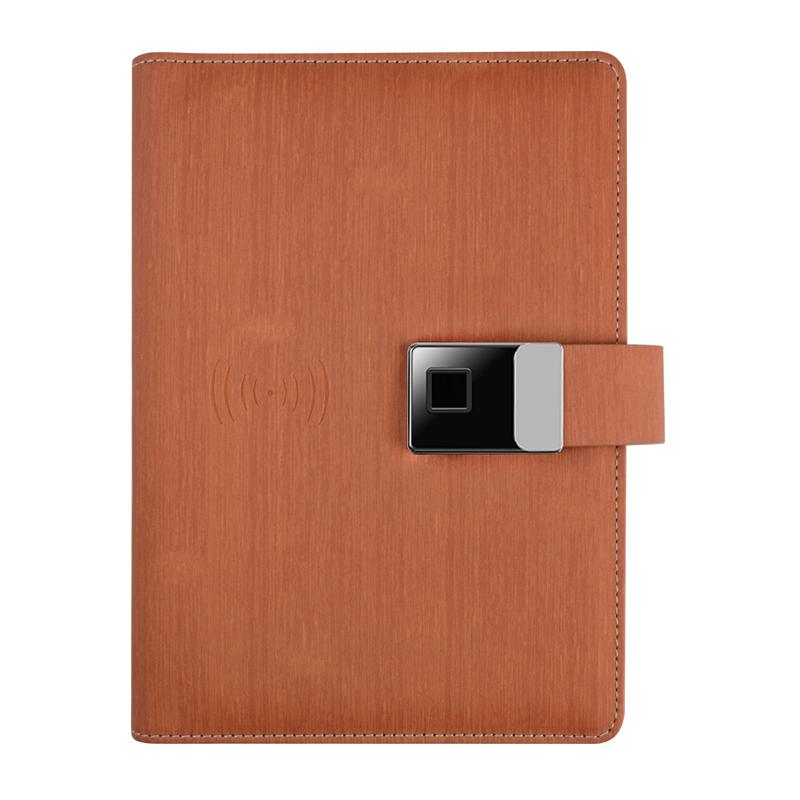 Custom Logo A5 Diary Charging Notebook with 10000mAh Powerbank 16gGB Supports Wireless 2024 Agenda with Ballpoint Pen