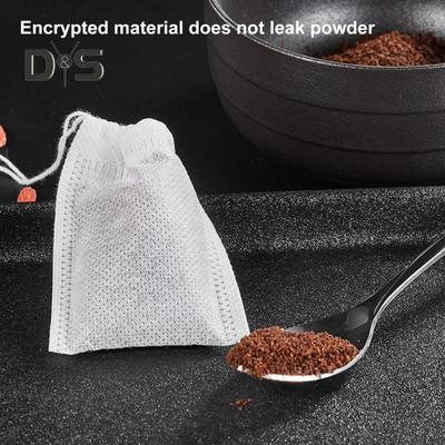 100 шт., портативные пакеты для диффузора чая, без BPA, практичные чайные травяные приправы, пустые фильтр-пакеты