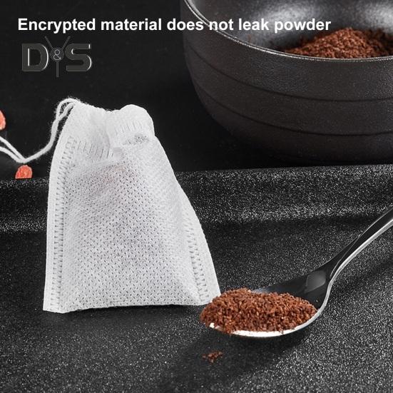 100 шт., портативные пакеты для диффузора чая, без BPA, практичные чайные травяные приправы, пустые фильтр-пакеты