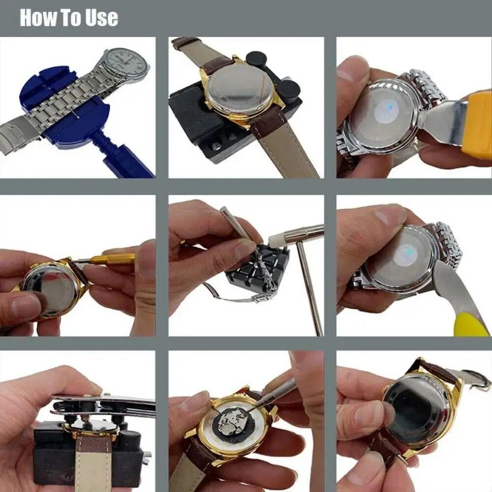 147Pcs/Set Precise Watch Repair Tool Set Durable Watchband Removal Tool Hardware Combination