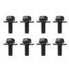 8PCS 12mm Top Front Skid Plate Bolts Metal Impact Resistant Skid Plate Bolts Replacement for Tacoma