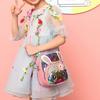 Рюкзак-заяц с пайетками для девочек, детей, дошкольников, начальной школы, школьная сумка для начальной школы, малышей, школьные принадлежности заяц с ушками, рожками