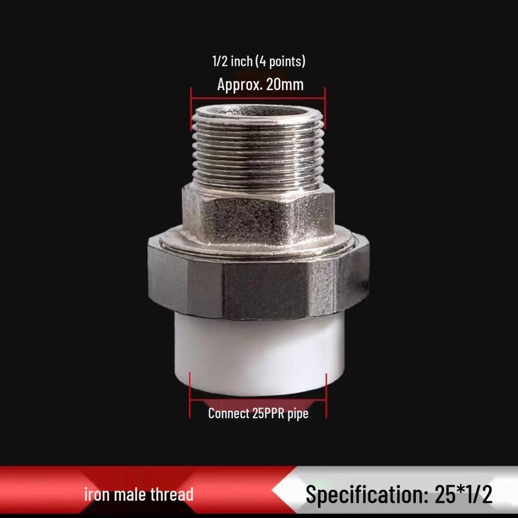 PPR Медно-чугунная муфта, внутренняя и наружная резьба, 20-110 мм, двухсторонняя PPR чугунная муфта