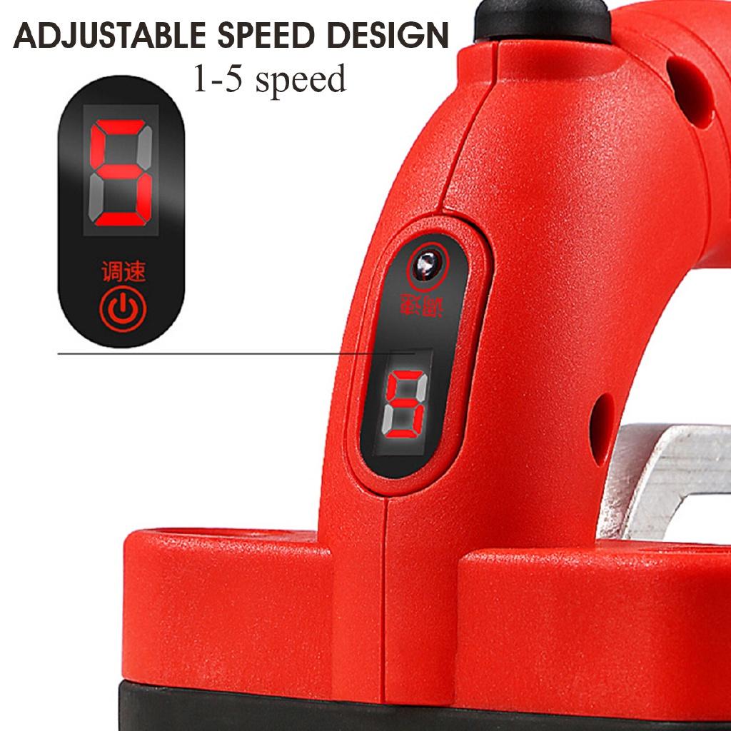 21V Protable Tiling Tiles Machine 60-120mm Tiles Vibrator Suction Cup Adjustable Automatic Floor Vibrator Leveling Tool