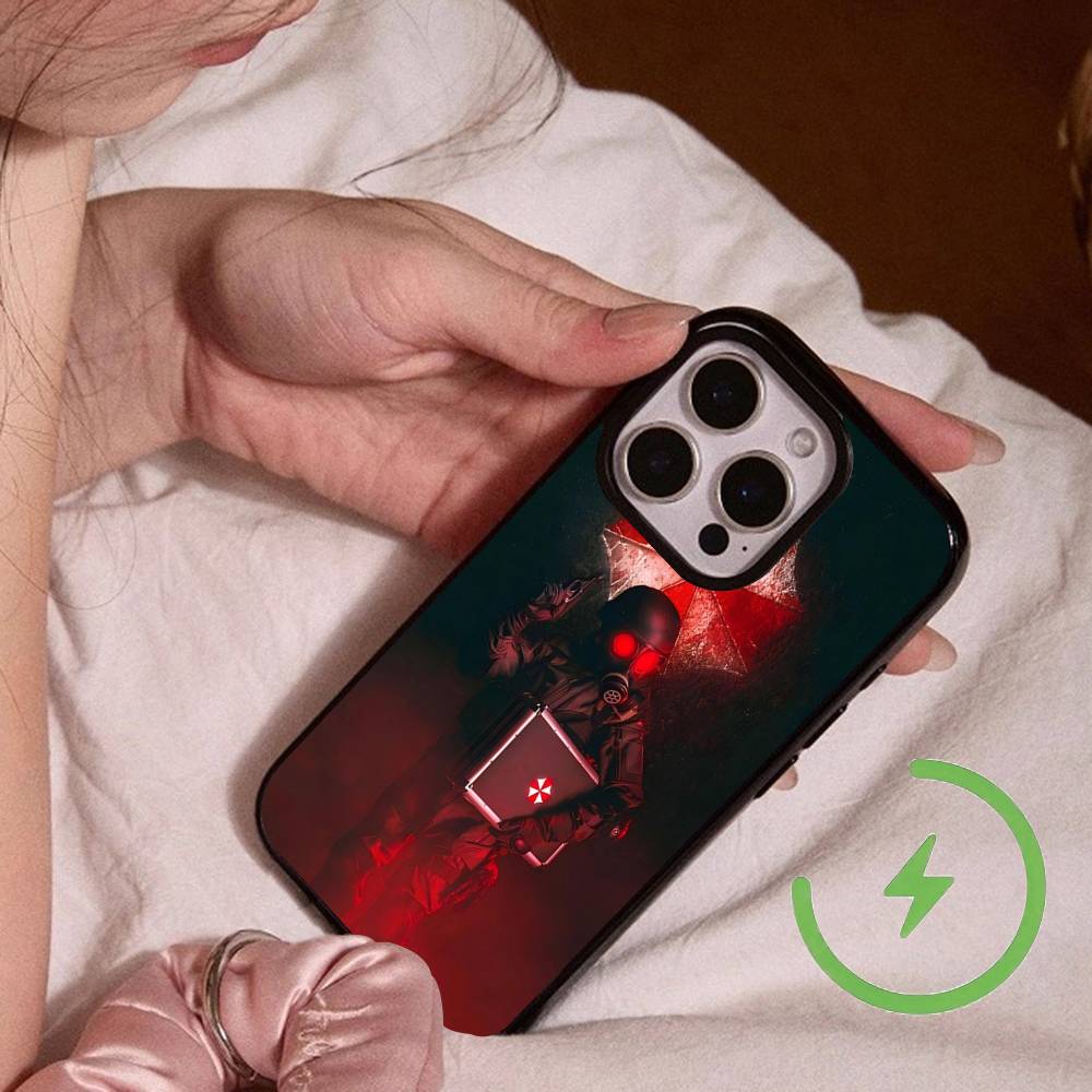 Game R-Resident-es Evil-es Magnetic Charging Cover Phone Case For IPhone 17 16 14 13 12 11 15 Pro Max For Magsafe Wireless