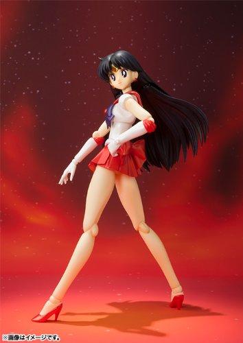 TAMASHII NATIONS Сейлор Мун Сейлор Марс Цветная 140 мм окрашенная подвижная фигурка SHFiguarts - Анимационная версия - Приблизительно. АБС и ПВХ