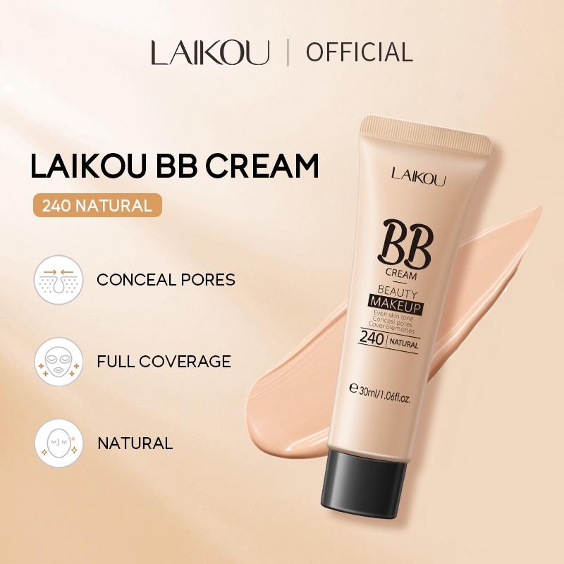 LAIKOU Водостойкий BB-крем, консилер с полным покрытием, стойкий макияж, 30 мл [без жестокости]