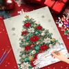 1pc Painting By Numbers Christmas Tree Christmas Gifts Hand Painted Painting Wall Art For Interior Home Decor 40x50cm/16x20inch Without Frame