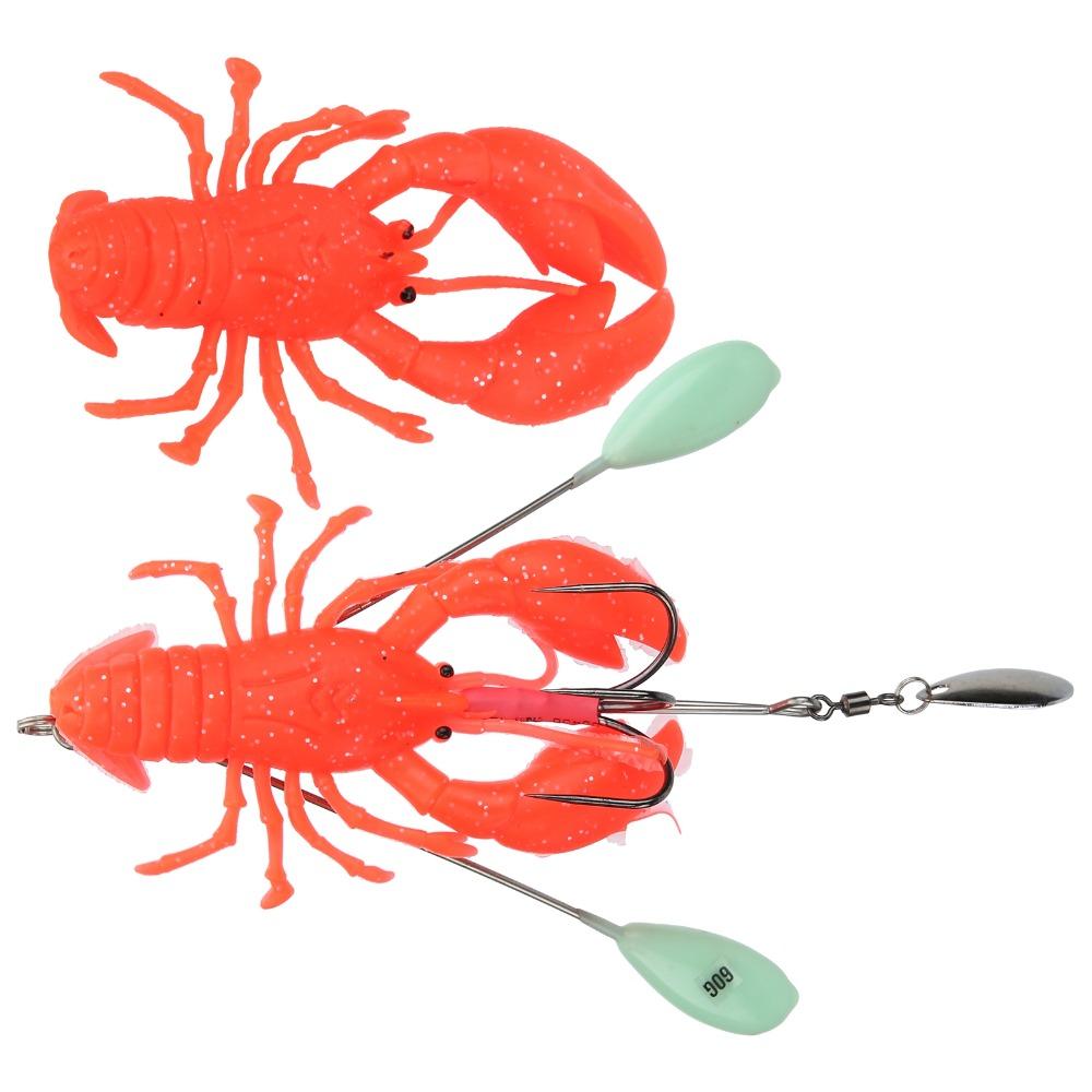 with Hook Artificial Lobster Lure 11.2cm 102g Fishing Lure Bait Deep Sea Trolling Bait For Trout