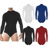 Men's Short Sleeve One Piece Bodysuit Leotard Top Press Button Crotch Romper Pajamas Undershirt